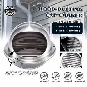 스테인리스 에어벤트 스틸 천장 후드 공기 배출구 덕트 환기 배출 그릴 커버 방수 출구 난방 냉각 통풍구