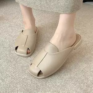 [굿쇼핑몰]모던 컷아웃 슬리퍼 2cm