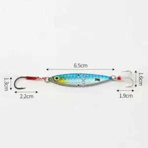 3p세트 지그 20g 갈치 메탈 바이브 루어 블루