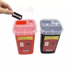 면도기 양면날 폐기함 1+1 수납함 수거함 보관 미용실 WFK27Y5