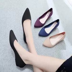 젤리 캐주얼 아쿠아 4컬러 방수 여자 단화 플랫슈즈