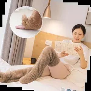 뽀글이워머 뽀글이 성인임산부 따수미 보온무릎수면양말 205010