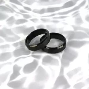 티타늄반지 블랙 써지컬스틸 커플반지 커플반지 남녀공용반지 악세사리반지 라운드반지