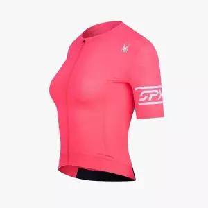 [스파이더]여성 사이클 슬리브 그래픽 반팔 저지 TIER-0 SPKPCNFT552WHPK 710077