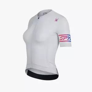 [스파이더]여성 사이클 슬리브 그래픽 반팔 저지 TIER-0 SPKPCNFT552WLGR 710038