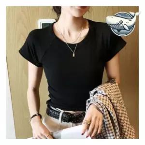 절개티셔츠 여름 슬림핏 데일리 반팔티 쿨링 베이직 스타일