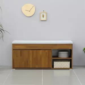 [우아미가구]누채 전실 수납도어형 벤치소파 신발장 1200