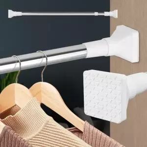 사각 압축봉 200 샤워커튼봉 욕실 샤워봉 긴 화장실 행거