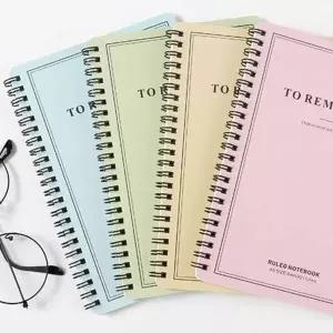 유선 975SUP04 스프링 공책 무선연습장 스프링노트 스프링공책