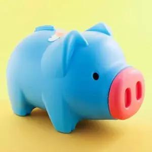저금통 005ETW94 파랑색 돼지 왕대 복