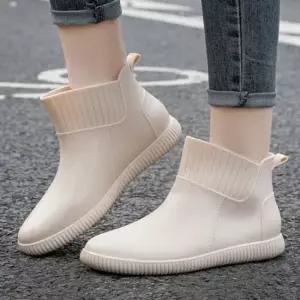 심플 인기 여성용 숏 레인부츠 감성 짧은 장화 워커 레인부츠 여성레인부츠 여자레인부츠