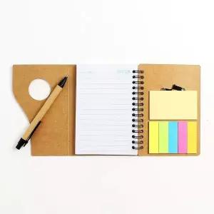 볼펜 940DUL65 포함 에코 수첩 접착메지 노트 배포용 학교