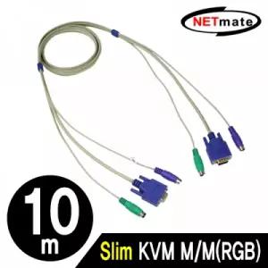 NETmate Slim KVM M M(RGB) 케이블 10m