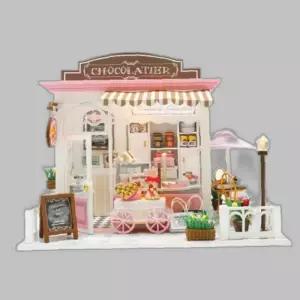 DIY 조립식 미니어쳐 하우스 모형 초콜릿 카페