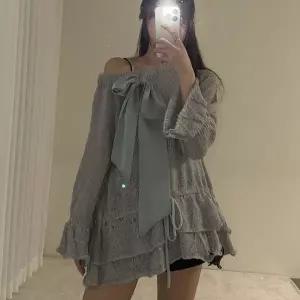 [하프클럽/]여자 볼드숄더 벌룬 비침 프릴 빅사이즈 니트