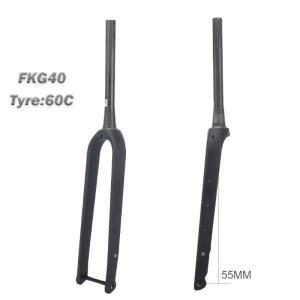 자전거 부품 그래블 포크 700  60C 디스크 브레이크 로드 바이크 60mm 타이어 55mm 블레이드 410mm