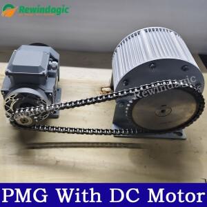 10KW 직접 샤프트 발전기 AC 96V 220V 380V 풍력 및 수력 터빈 용 기어리스 영구 자석 낮은 RPM