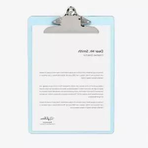 오피스잇투명집게클립보드2p세트A4결재서류판 667DIY83