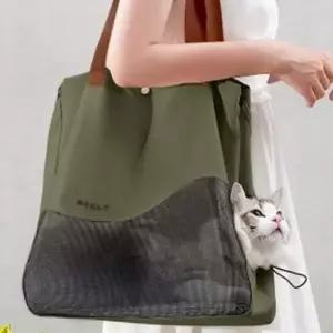 고양이 반려동물 이동가방 슬링백 강아지 이동가방 캐리어 외출