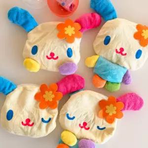 산리오 우사하나 파치 랜덤 캡슐 뽑기 (정품 토끼 귀여운 캐릭터 인형 굿즈 지퍼 이어폰 포켓 소지품) 지퍼