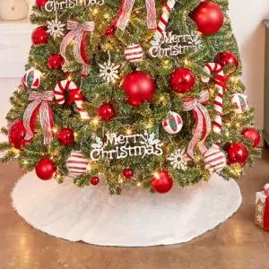 스노우 화이트 트리 스커트(100cm)장식 크리스마스 장식품 크리스마스품 꾸미기 인테리어