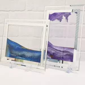 인테리어모래액자 소형 집들이선물 샌드아트 웨딩포토테이블 탁상 주문제작 앤틱 벽장식소품 거실