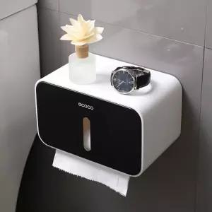 무타공 욕실 화장실 박스형 휴지 케이스 디스펜서지걸이 용품 수납 두루마리 선반 화장지