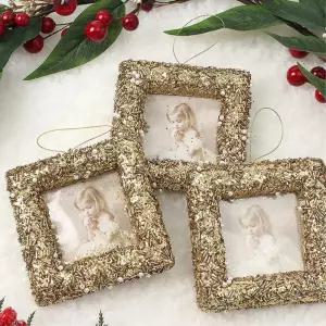 로열골드 트리 오너먼트 3p 사각액자 크리스마스 장식 액세서리 소품 성탄절 악세사리