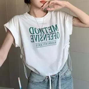 민소매 나시 인기 루즈핏 스트링 민소매 감성 티셔츠 끈