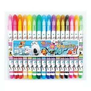 향기 186MST59 싸인펜 16색 남아 디자인랜덤