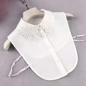 플라워자수 넥케이프 페이크카라 레이어드 가짜셔츠