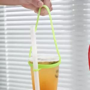 실리콘 컵홀더 손잡이 커피 텀블러 캐리어 5개