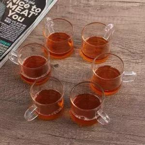 내열유리 찻잔 6p세트 120ml 데미타세잔 에스프레소잔