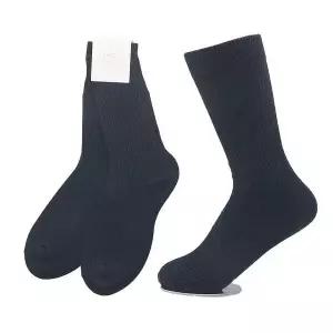 [하프클럽/]여성용 가는골지 장목양말 네이비 5켤레