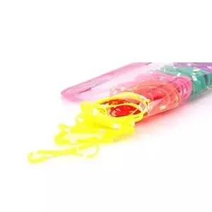 헤어끈 끈 휜줄비비드 고무줄 Rainbow 머-WFIZU5E