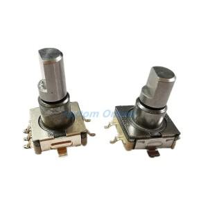 1pc 로터리 엔코더 코드 스위치 EC11 360 학위 무한 회전 푸시 버튼 SMD 5pin 12.5mm 17mm 하프 샤프트