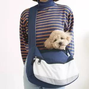 패리스독 시그니처 슬링백(블루)M