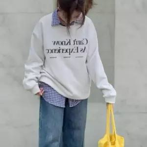 [다잇템] 여성 빅사이즈 보온안감 필기체 맨투맨_24317524_588872