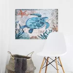 대형 패브릭 포스터 바다거북 S 벽장식 인테리어장식 가림천 테피스트리 인테리어액자