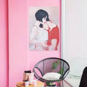 대형 패브릭 포스터 커플세로 S 벽장식 인테리어장식 가림천 테피스트리 인테리어액자