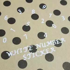 PVC 스티커 숫자 화이트 다꾸스티커 꾸미기스티커 알파벳스티커 입체스티커 예쁜스티커