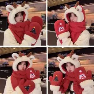 크리스마스 모자 루돌프 바라클라바 바라클라바 크리스마스모자 후드넥워머 크리스마스