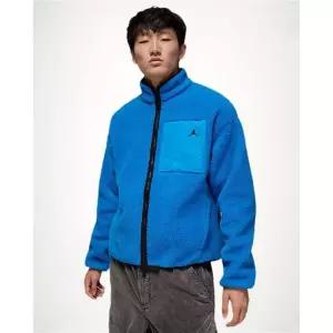 조던 플라이트 남성 하이 파일 시어링 재킷 - 포토 블루블랙 HV0778-406 1713480