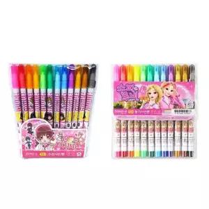 동아 428UOH23 싸인펜 12색 여아용 꿈빛파티시엘 소피루비 타(12개입)
