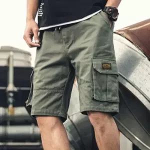 [라일리의류] Rly 남성 카고반바지 5부팬츠 밴딩 여름 캐주얼 반바