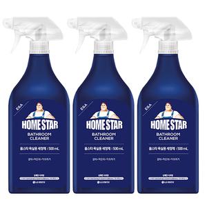 홈스타 욕실용 세정제 500ml x 3개 물때 찌든때 악취제거 욕실 화장실 청소 세제