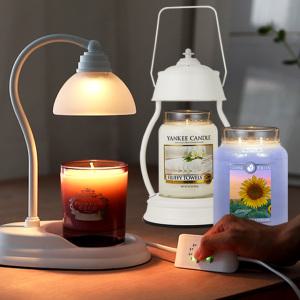 타이머 터치 캔들워머세트 양키캔들 우드윅 라지자 향초