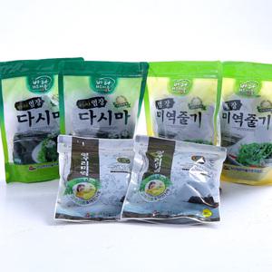 고흥 거금도 염장세트 (염장미역 2봉+다시마 2봉+미역줄기)