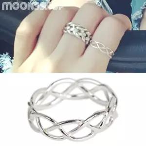 [문스샵] 팬스 독특한반지 예쁜 실버반지 925 순은 수공예 레이어드 925 실버 은 여자 여성 패션 여름
