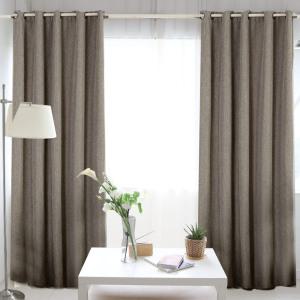 암막커튼/커텐 거실 창문 안방 작은창 큰창 아일렛 핀형 햇빛 가리개 린넨 호텔식 안방 방풍 짧은 작은 방